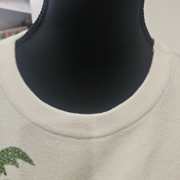 Cato Collection White and Green Sweater - Picture 7 of 7